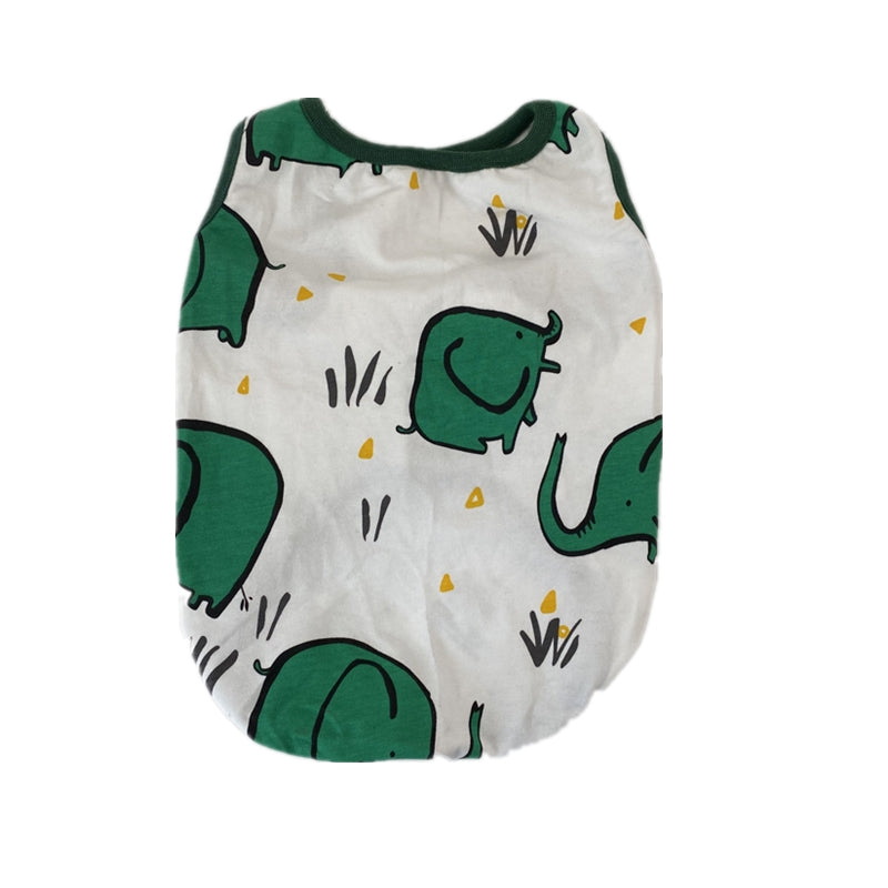 Summer cotton stretch thin vest pet clothes